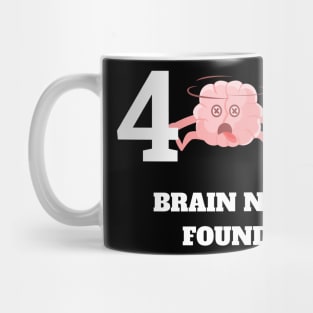 404 Error Brain Not Found Mug